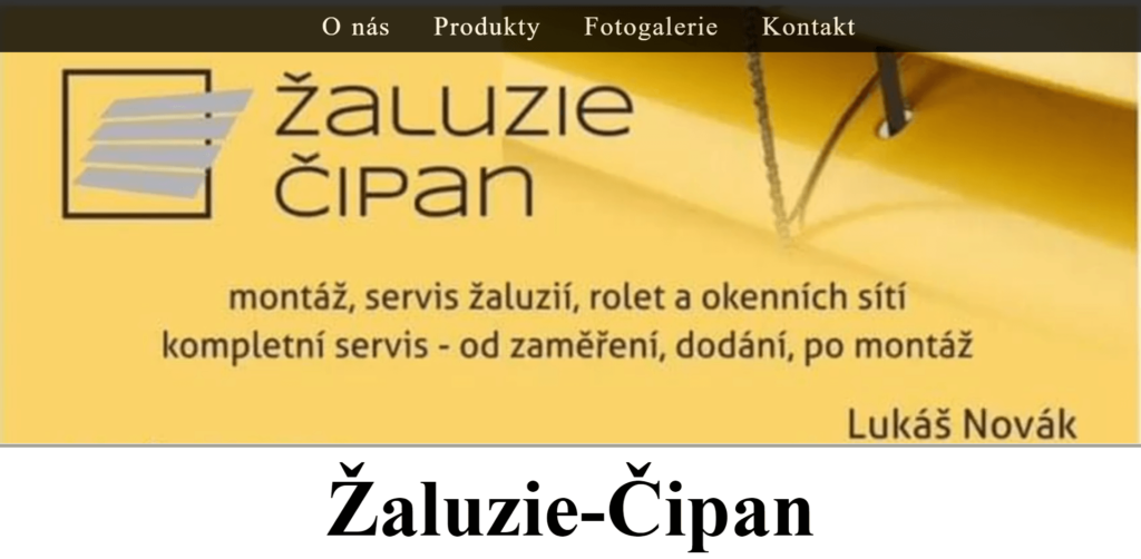Žaluzie Čipan část 1